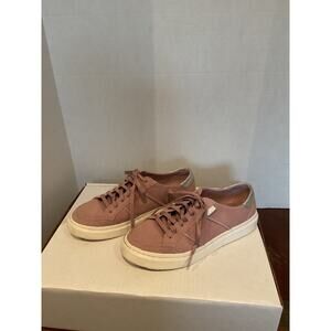 UGG - Alemeda - Rose & Silver Suede Lace Up Sneakers - women -  size 8